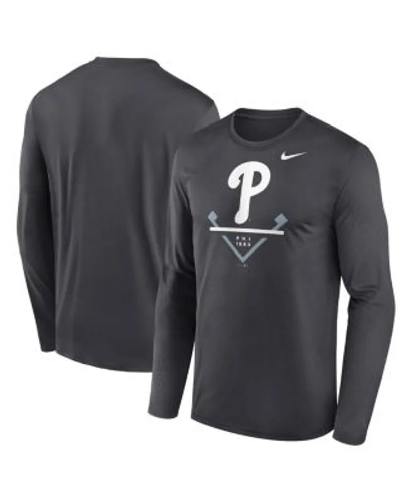 Men's Nike Anthracite Houston Astros Icon Legend Performance Long Sleeve T-Shirt Size: Small