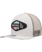 Los Angeles Angels New Era Retro Beachin' Patch A-Frame Trucker 9FIFTY  Snapback Hat - Natural