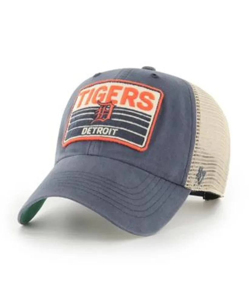 47 Brand Men's Navy Detroit Tigers Four Stroke Clean Up Trucker Snapback Hat