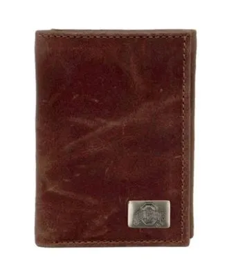 Men's Ohio State Buckeyes Leather Trifold Wallet with Concho