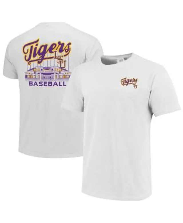 LSU Tigers Nike Baseball Logo Stack Legend Performance T-Shirt - White