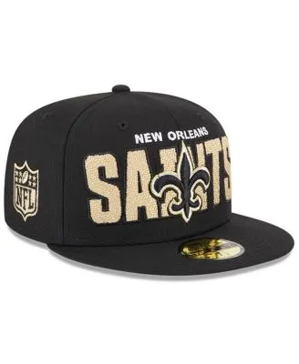 Men's New Era Black New Orleans Saints Omaha Low Profile 59FIFTY Fitted Hat