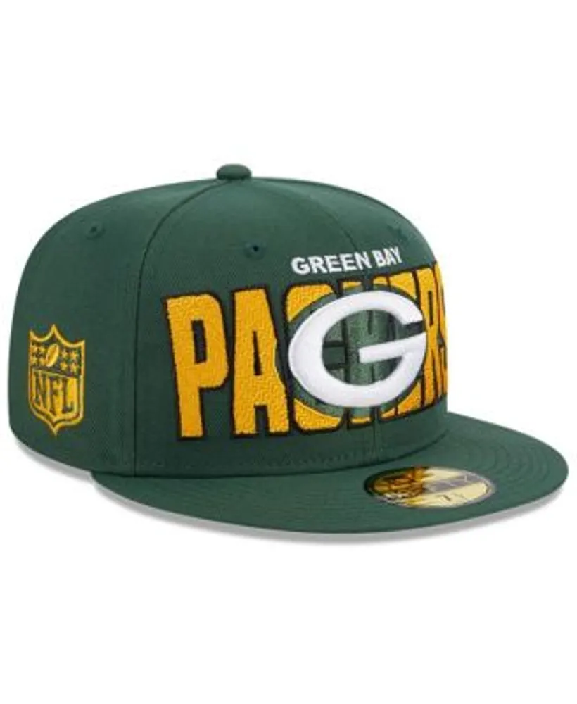 Green Bay Packers New Era 2023 Sideline Low Profile 59FIFTY Hat Fitted Hat 7 3/8 Yellow/Green