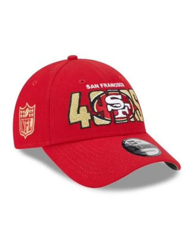 Men's New Era Stone/Scarlet San Francisco 49ers 2023 NFL Draft on Stage 59FIFTY Fitted Hat