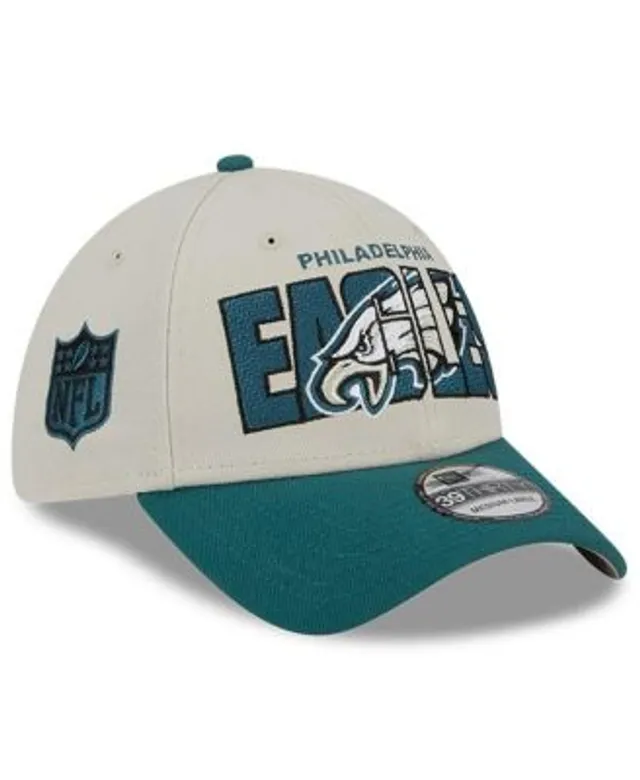 Men's New Era Stone/Midnight Green Philadelphia Eagles 2023 NFL Draft on Stage 59FIFTY Fitted Hat