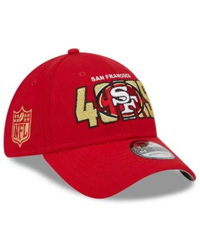 Men's New Era Stone/Scarlet San Francisco 49ers 2023 NFL Draft on Stage 59FIFTY Fitted Hat