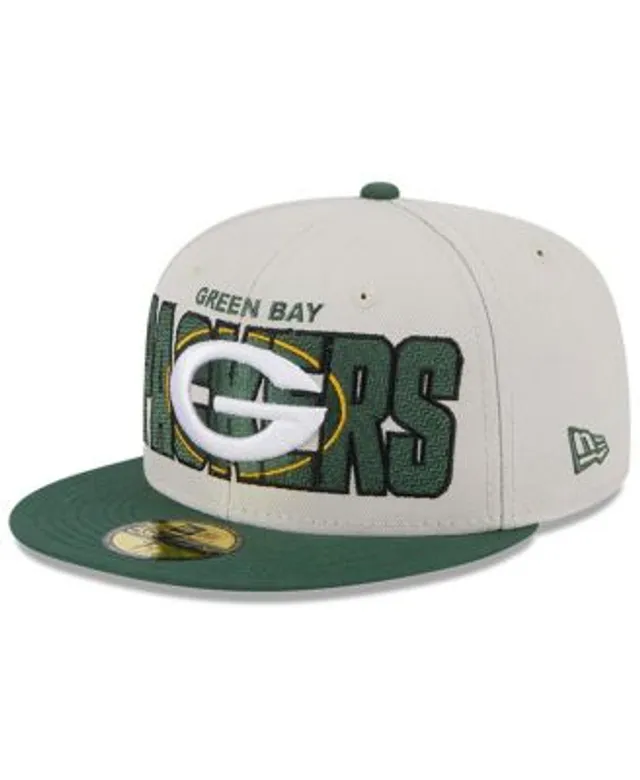 Men's New Era Green/Black Green Bay Packers 2021 NFL Sideline Road 59FIFTY Fitted Hat