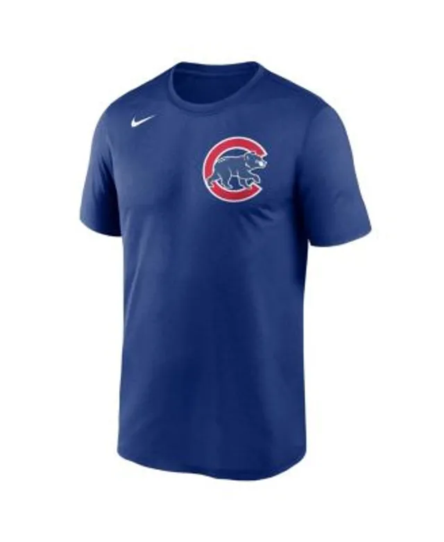 Men's Chicago Cubs Nike Light Blue Velocity Performance 3/4-Sleeve