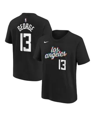 Nike Los Angeles Clippers Paul George Jersey Boys Medium Black City Edition  New