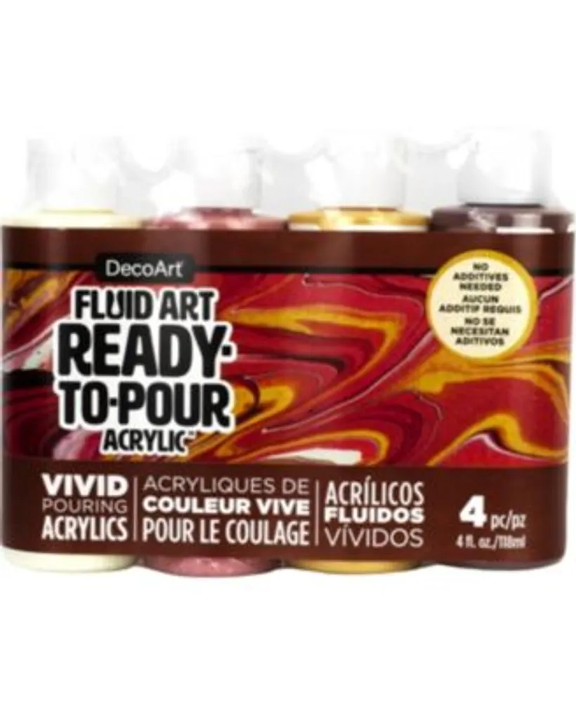 Deco Art DecoArt FluidArt Ready-To-Pour Acrylic Paint 8oz-White