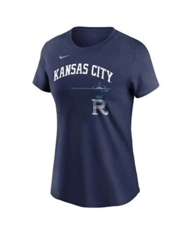 Lids Kansas City Royals Women's Plus Wordmark V-Neck T-Shirt - Royal