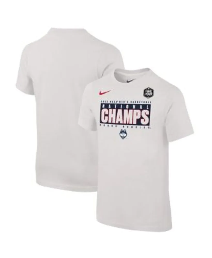 Nike White UConn Huskies 2023 NCAA Men's Basketball National Champions  Pebble T-Shirt