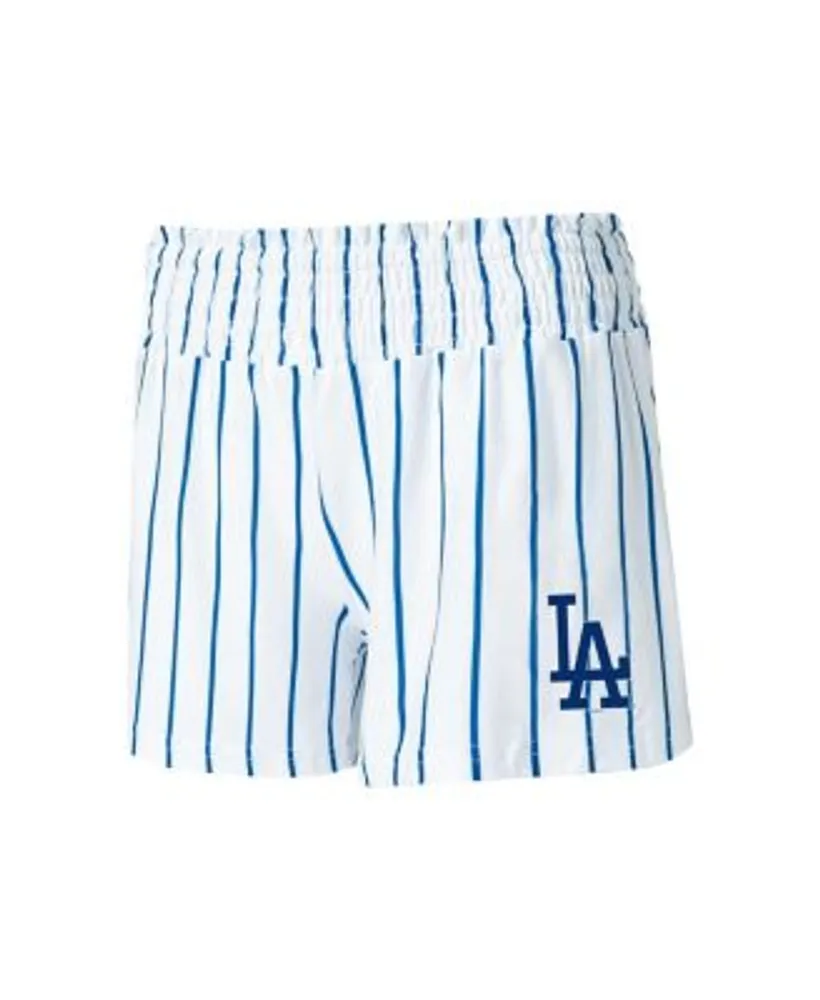 Los Angeles Dodgers Concepts Sport Women's Reel Pinstripe Tank Top & Shorts  Sleep Set - White