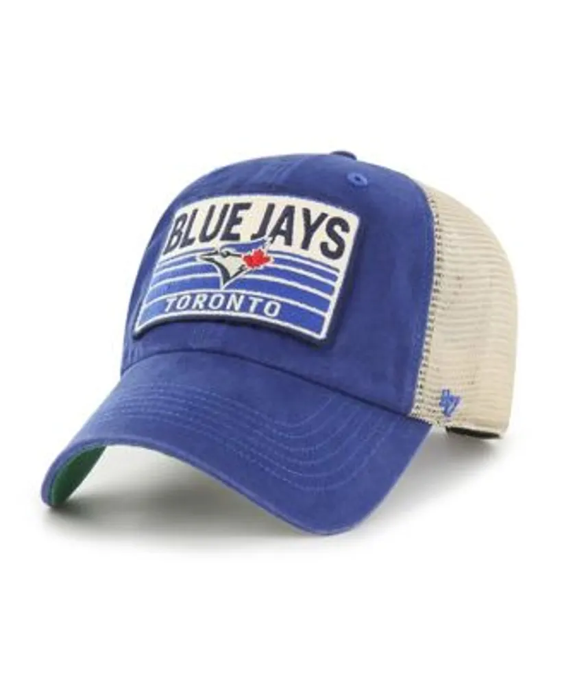 47 Brand Men's Royal Toronto Blue Jays Four Stroke Clean Up Trucker  Snapback Hat