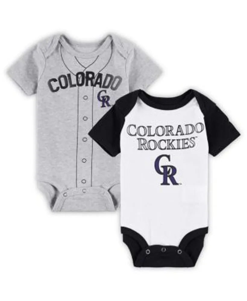 New York Yankees Infant Two-Pack Little Slugger Bodysuit Set -  White/Heather Gray