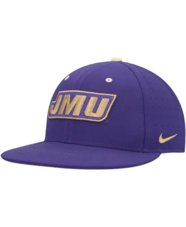 Men's Nike Purple Clemson Tigers Aero True Baseball Performance Fitted Hat