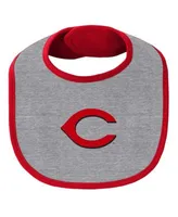 Outerstuff Newborn and Infant Boys and Girls Heathered Gray St. Louis  Cardinals Three-Piece Bodysuit Bib and Bootie Set - Macy's