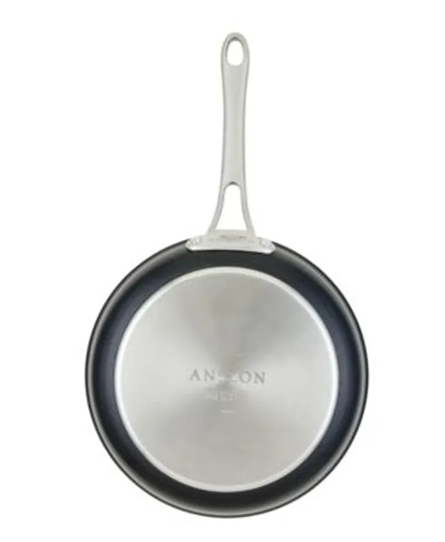 Anolon X SearTech Aluminum Nonstick Cookware Frying Pan Set, 2-Piece, Super  Dark Gray