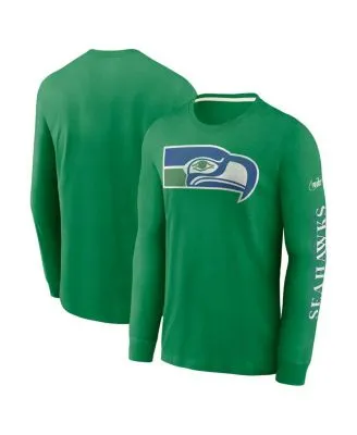 Lids Seattle Seahawks Starter Throwback League Raglan Long Sleeve Tri-Blend  T-Shirt - Green/Royal