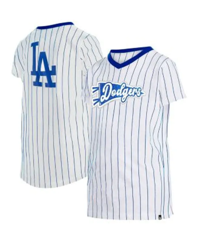 Women's New Era White/Royal Los Angeles Dodgers Team Pinstripe