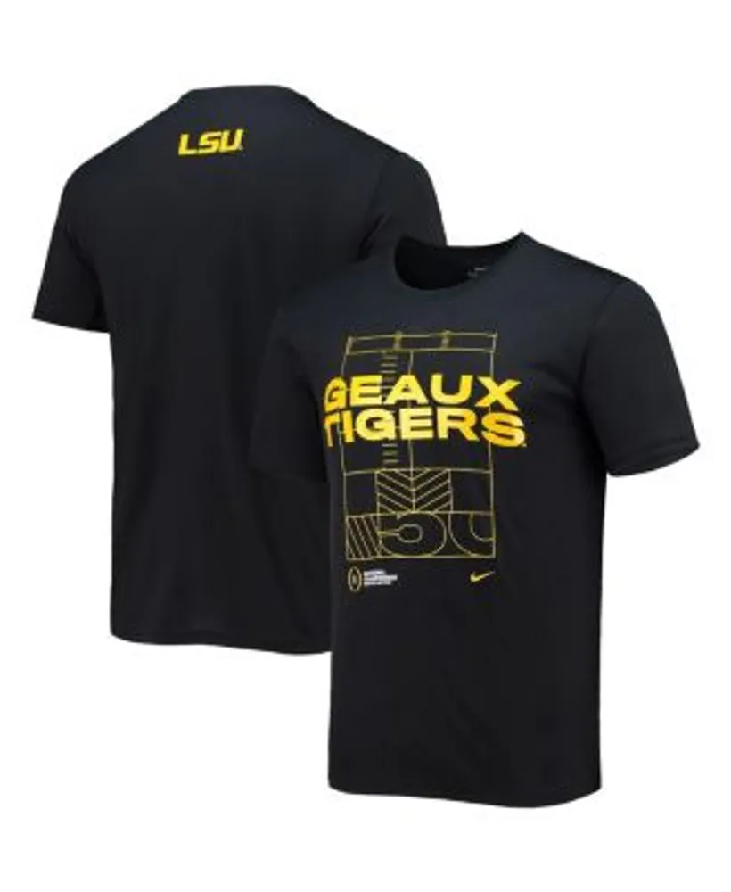 LSU Tigers Nike Baseball Logo Stack Legend Performance T-Shirt - White