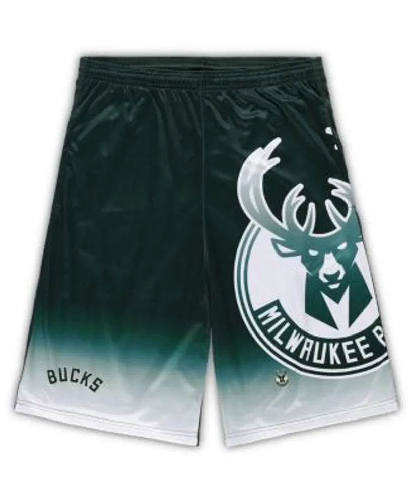 Men's Mitchell & Ness Green Milwaukee Bucks Hardwood Classics Team Swingman Shorts