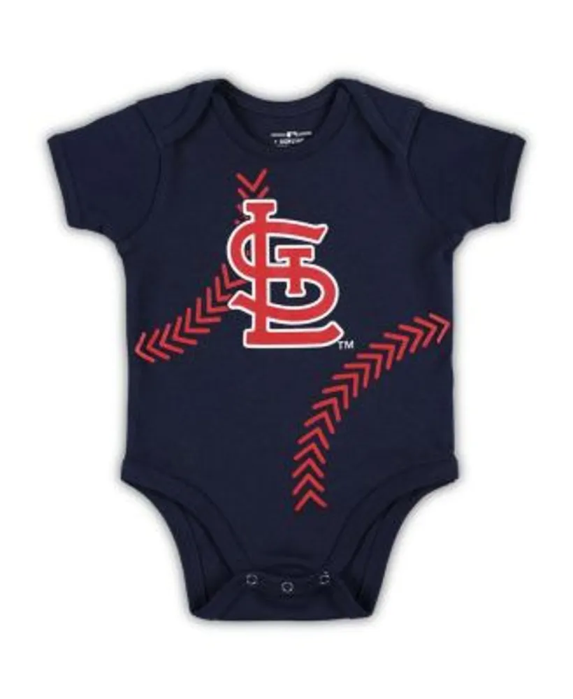 St. Louis Cardinals Infant Striped Biggest Little Fan Onesie