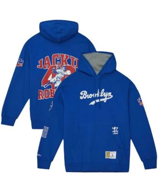 Brooklyn Dodgers Nike Rewind Warm Up Pullover Jacket - Mens