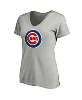 Women's Fanatics Branded Heathered Gray Chicago Cubs Plus Size