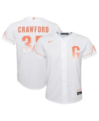 NIKE San Francisco Giants G City Connect Official Replica White Orange  Jersey