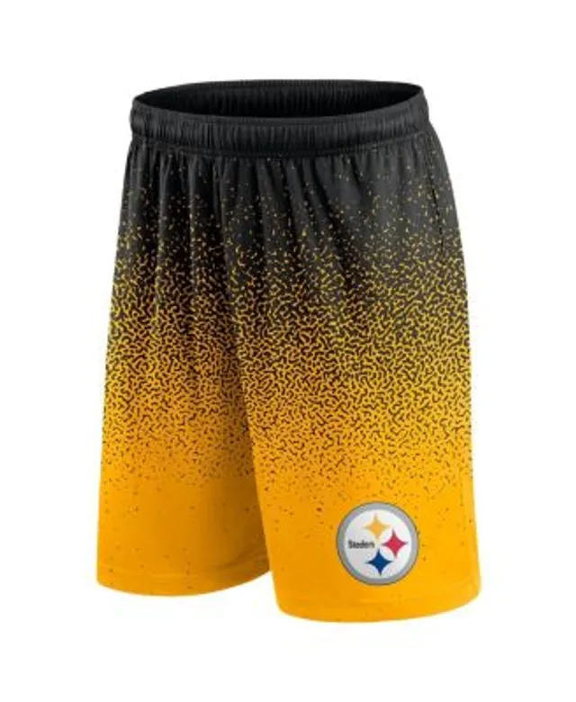 Mitchell & Ness Men's Black Pittsburgh Steelers Just Don Gold Rush Shorts  Size:L