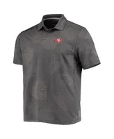 Tommy Bahama Men's Tommy Bahama Charcoal San Francisco Giants Palm Coast  Delray Fond IslandZone Allover Polo