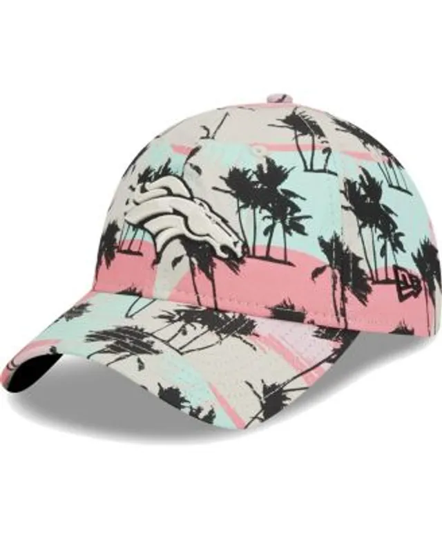 Denver Broncos New Era Women's Floral 9TWENTY Adjustable Hat - Cream