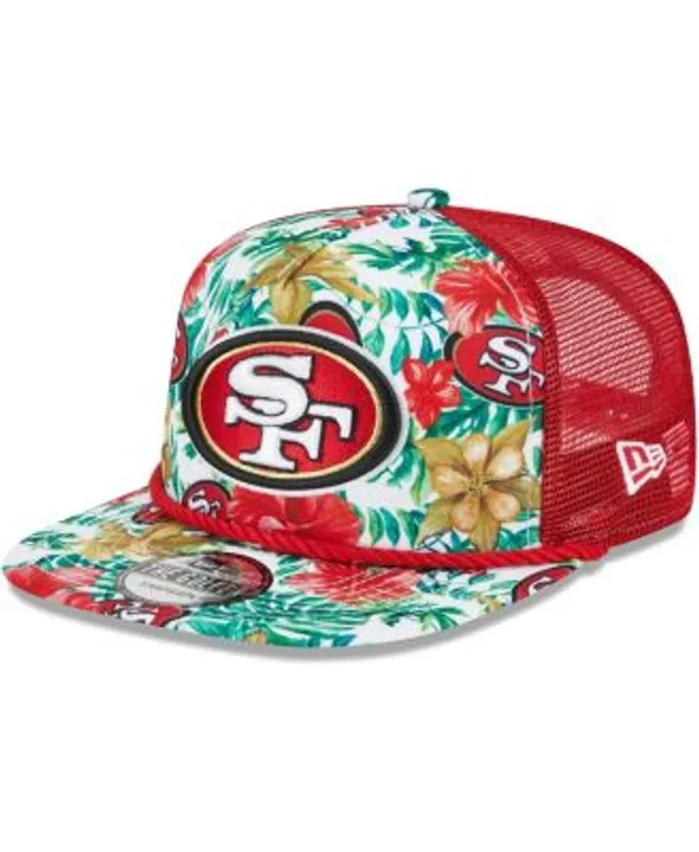 Men's New Era Scarlet San Francisco 49ers Cord Script Golfer Snapback Hat