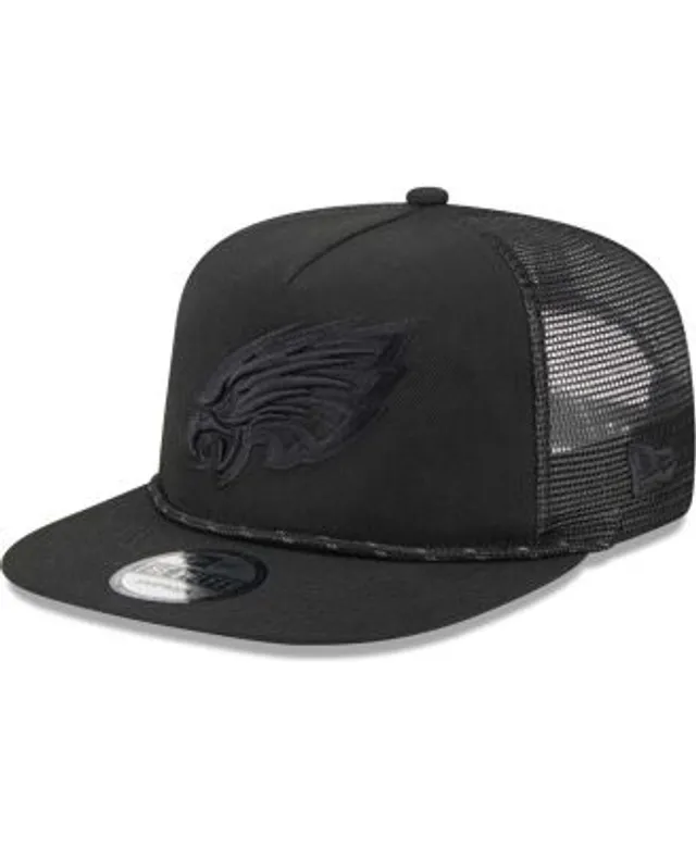 New Era Men's Black Philadelphia Eagles Illumination Golfer Snapback  Trucker Hat