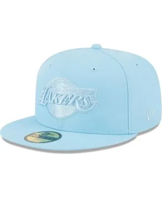 Men's Los Angeles Lakers New Era White/Light Blue City Edition 2.0 9FIFTY  Snapback Hat