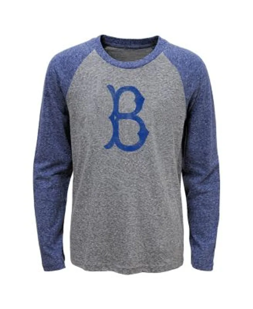 Los Angeles Dodgers Youth Distressed Logo T-Shirt - Gray