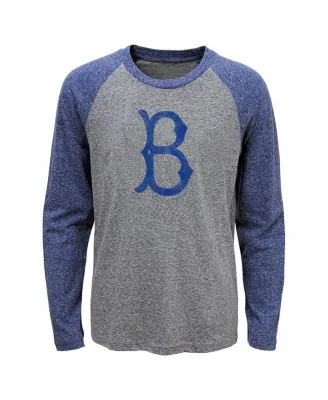 Boston Red Sox Long Sleeve Shirt : Heather Grey : Medium