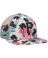 Men's Pittsburgh Pirates New Era Natural Retro Beachin' Bucket Hat