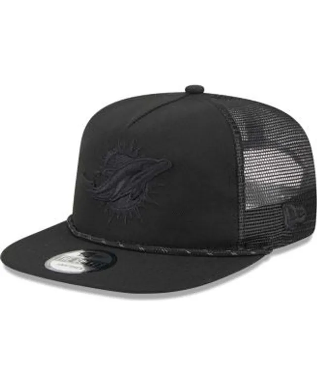 New Era Men's Black Miami Dolphins Illumination Golfer Snapback