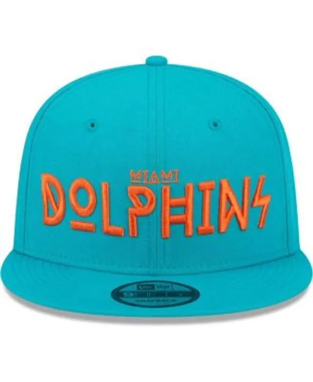 Mens Miami Dolphins New Era White Team Bucket Hat