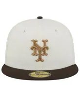 Men's New Era White/Brown York Yankees 1956 World Series 59FIFTY Fitted Hat