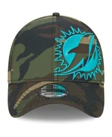 New Era Men's Camo Miami Dolphins Punched Out 39THIRTY Flex Hat - Macy's