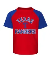 Lids Texas Rangers Toddler Two-Piece Groundout Baller Raglan T