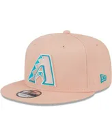 New Era Men's Pink Arizona Diamondbacks Sky Aqua Undervisor 9FIFTY Snapback  Hat