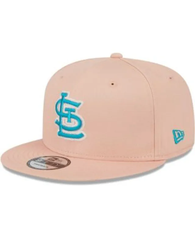 New Era Men's Pink St. Louis Cardinals Sky Aqua Undervisor 9FIFTY Snapback  Hat
