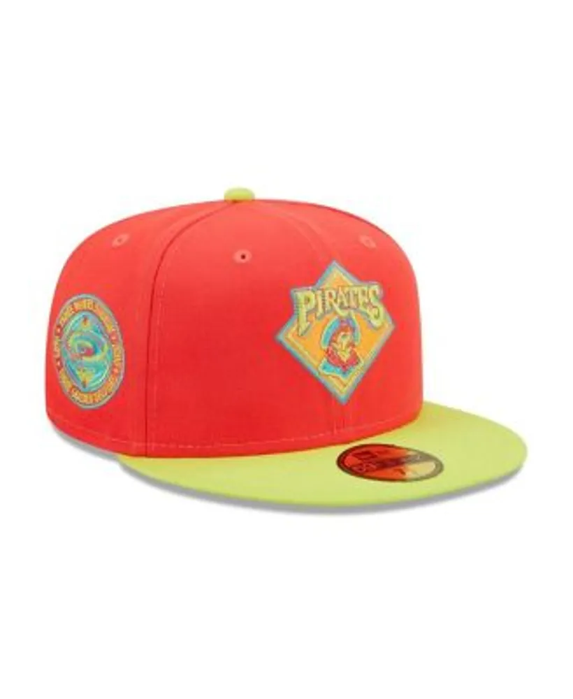 Men's New Era Blue/Orange Boston Red Sox Vice Highlighter 59FIFTY Fitted Hat