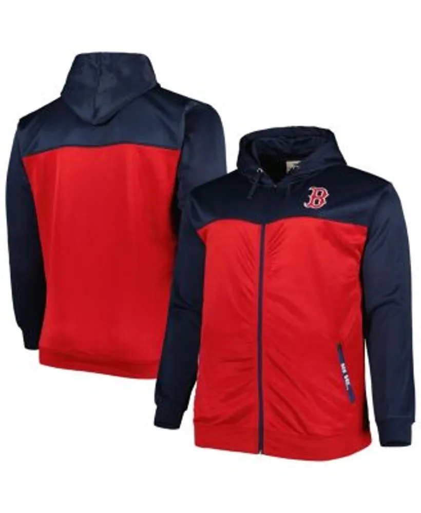 Outerstuff Youth Navy Boston Red Sox Wordmark Full-Zip Fleece Hoodie