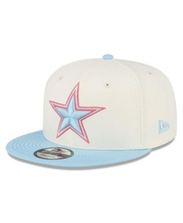 New Era Men's Cream and Light Blue Dallas Cowboys 2-Tone Color Pack 9FIFTY  Snapback Hat