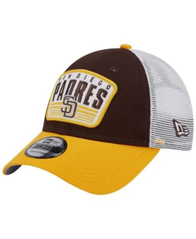 New Era Men's Brown San Diego Padres Two-Tone Patch 9FORTY Snapback Hat